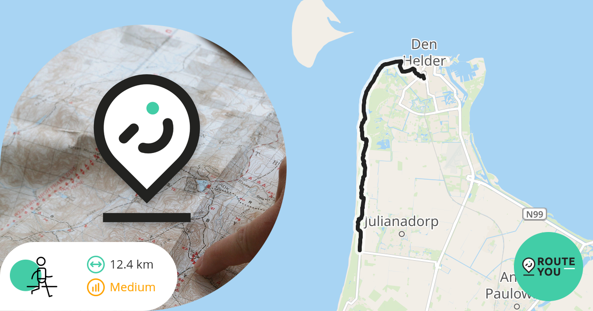 Den Helder Julianadorp Wandelroute RouteYou