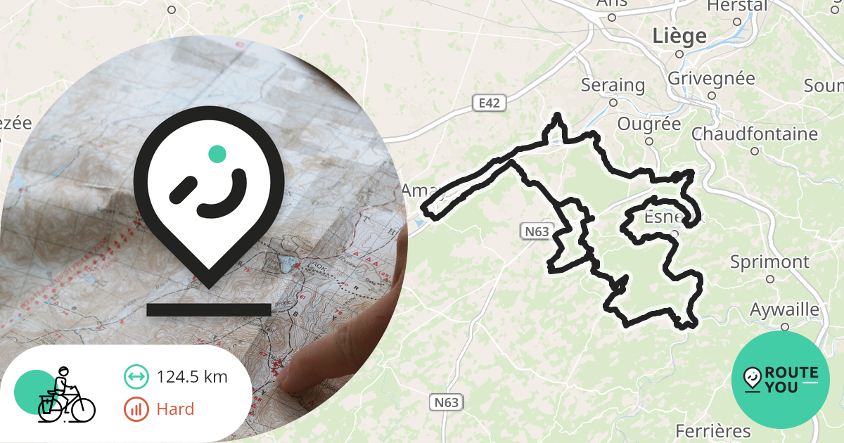 tour du condroz Fietsroute RouteYou