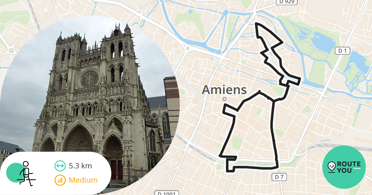 Amiens Stadswandeling Wandelroute Routeyou