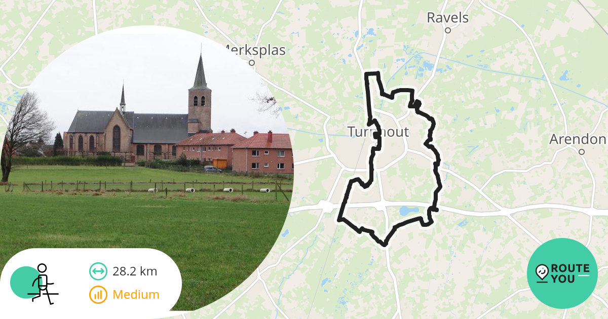 OudTurnhoutTurnhoutBels lijntje Wandelroute RouteYou
