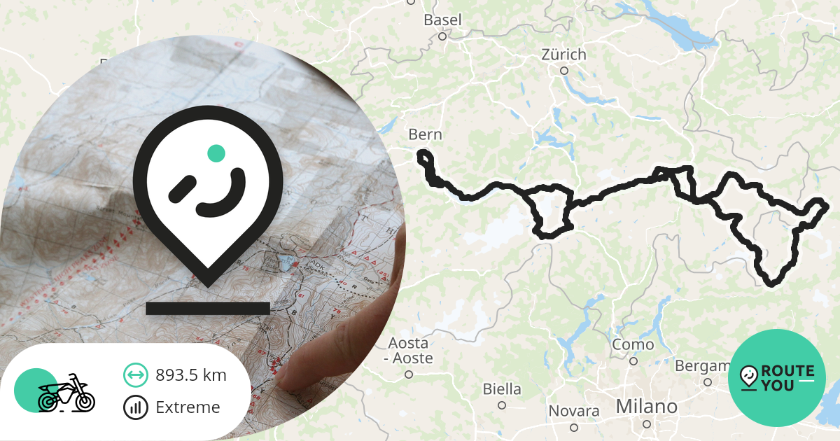 10 passi più alti di 2000 metri, 18 km di salita e discesa, 900 km di lunghezza Svizzera