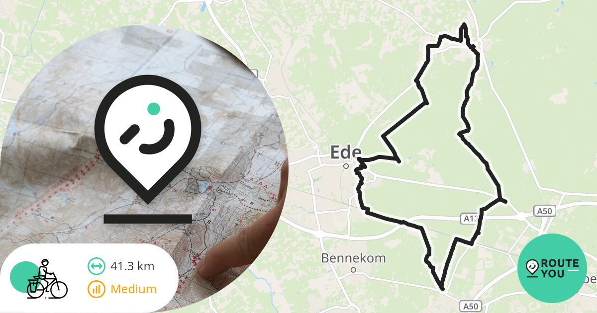 Otterlose bos en Ederheide - Recreatieve fietsroute | RouteYou