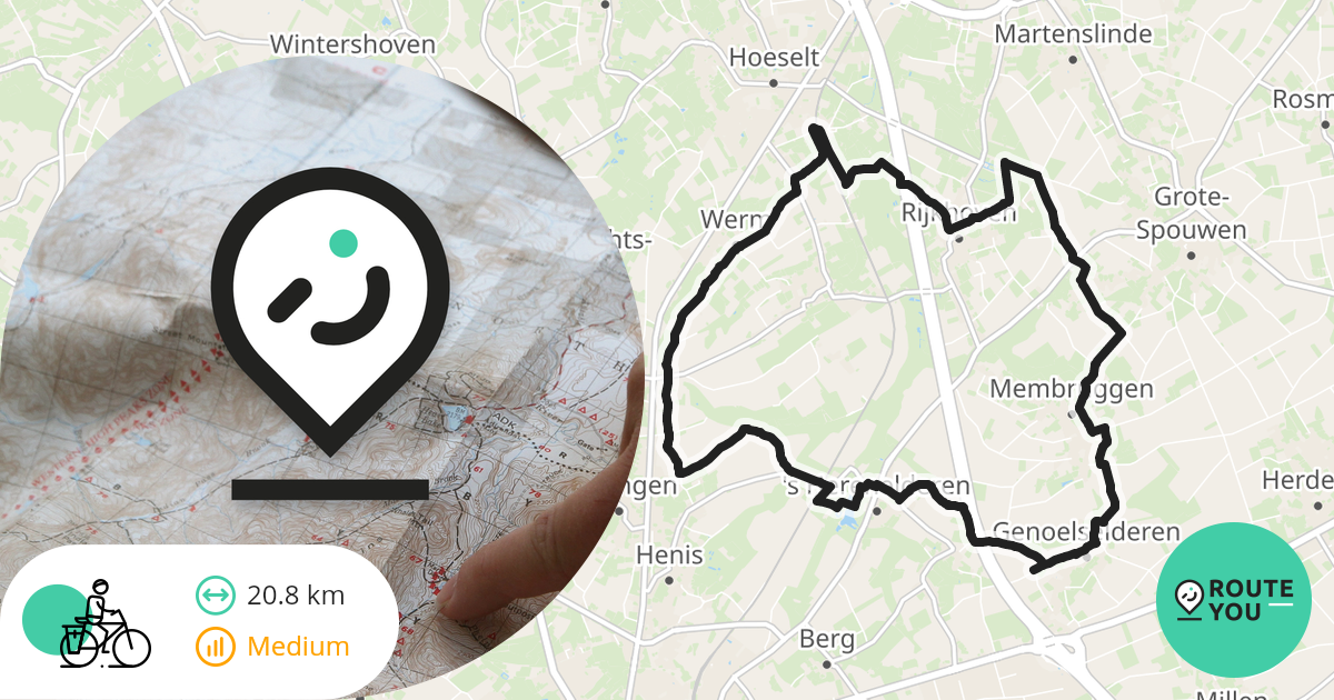 Alden Biesen Recreatieve fietsroute RouteYou