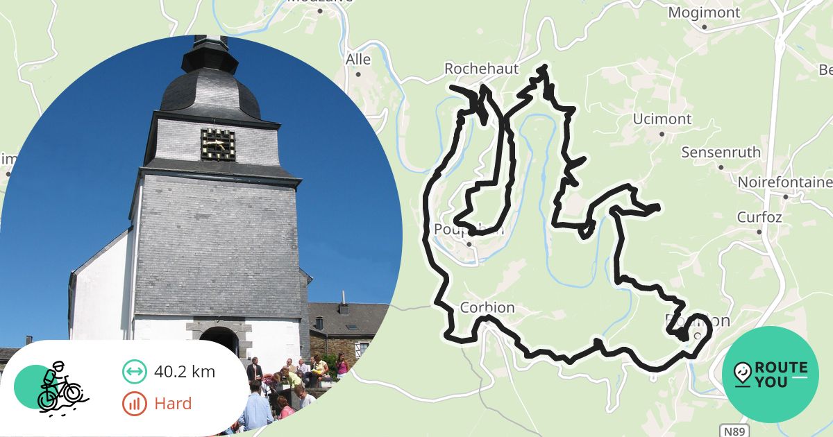 O2 Bikers MTB Bouillon O2 bikers - Mountainbikeroute | RouteYou