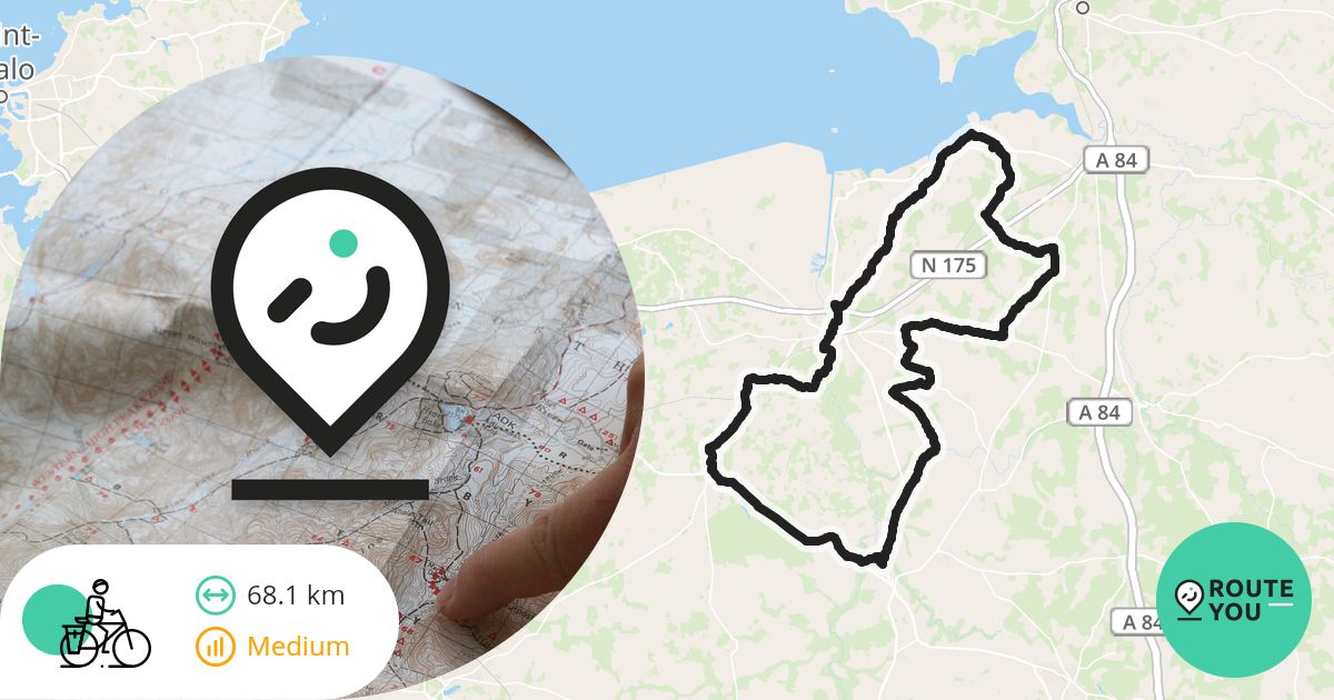 Antrain - Pontorson - 70 km - Itinéraire à vélo | RouteYou