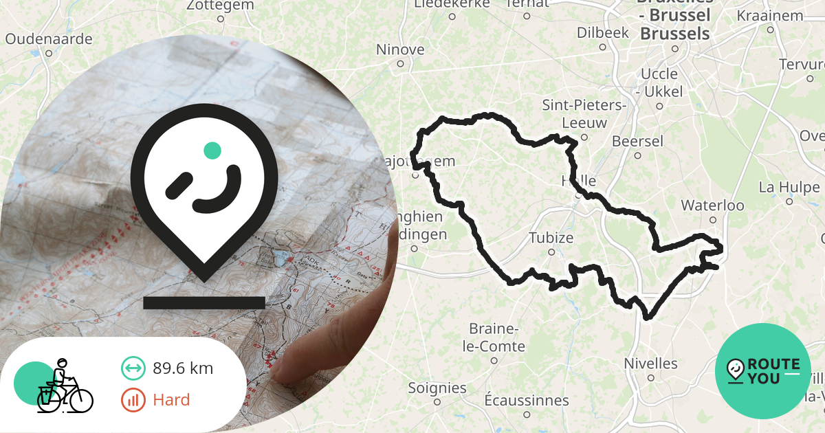 Waterloo Pie Fietsroute RouteYou