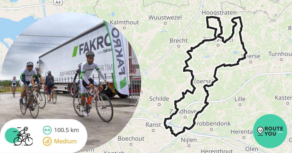 Fakro-Albintra lange lus 102km. - Racefietsroute | RouteYou