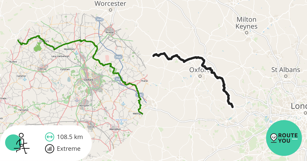 Oxfordshire Way - Walking route | RouteYou