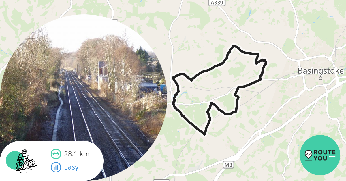 Basingstoke OffRoad Cycle Trail Mountain bike route RouteYou
