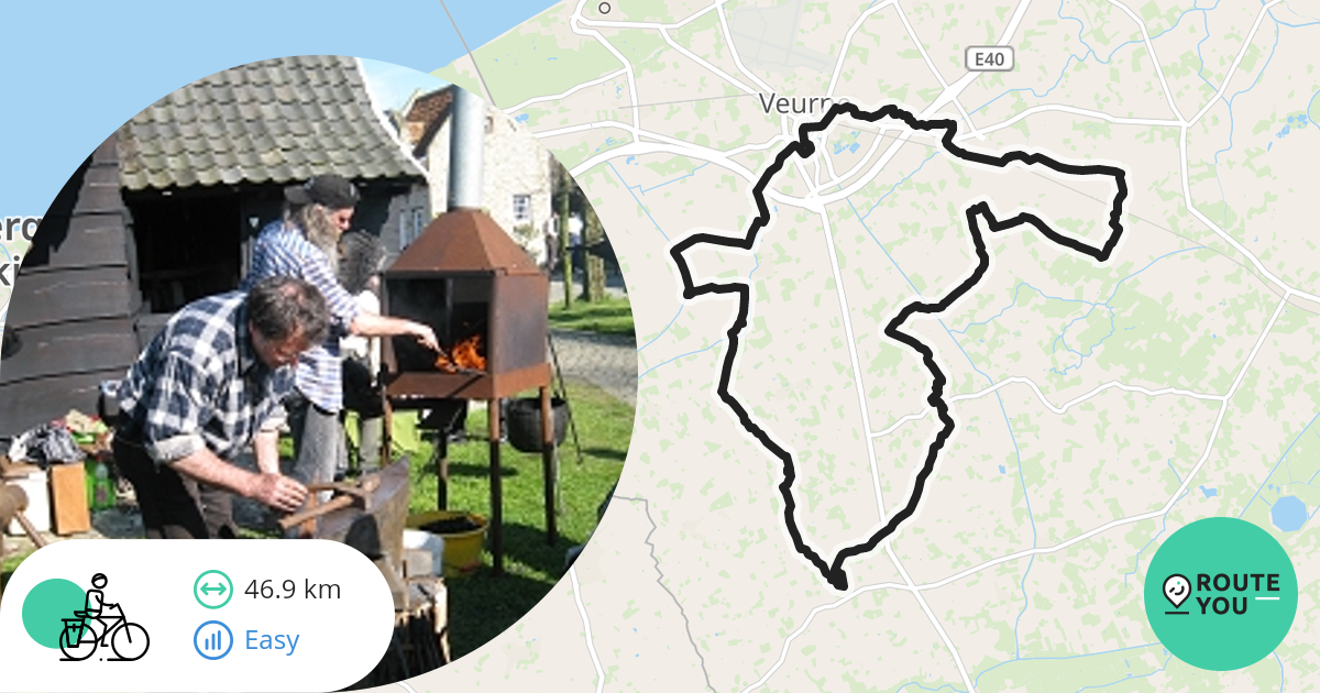 Happen en trappen Veurne - Fietsroute | RouteYou