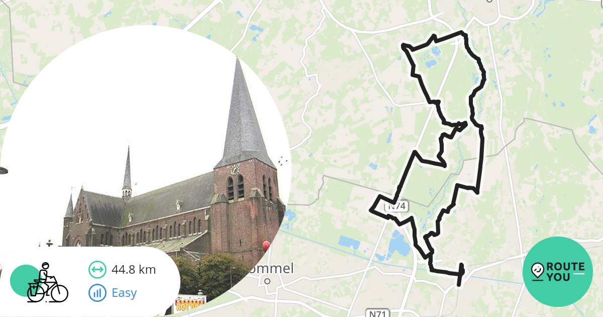 Fietsen en genieten langs de Dommel - Recreatieve fietsroute | RouteYou