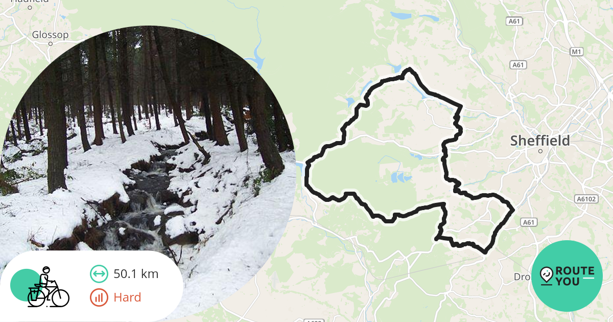 Exploring along Ladybower Reservoir Recreational cycle route RouteYou