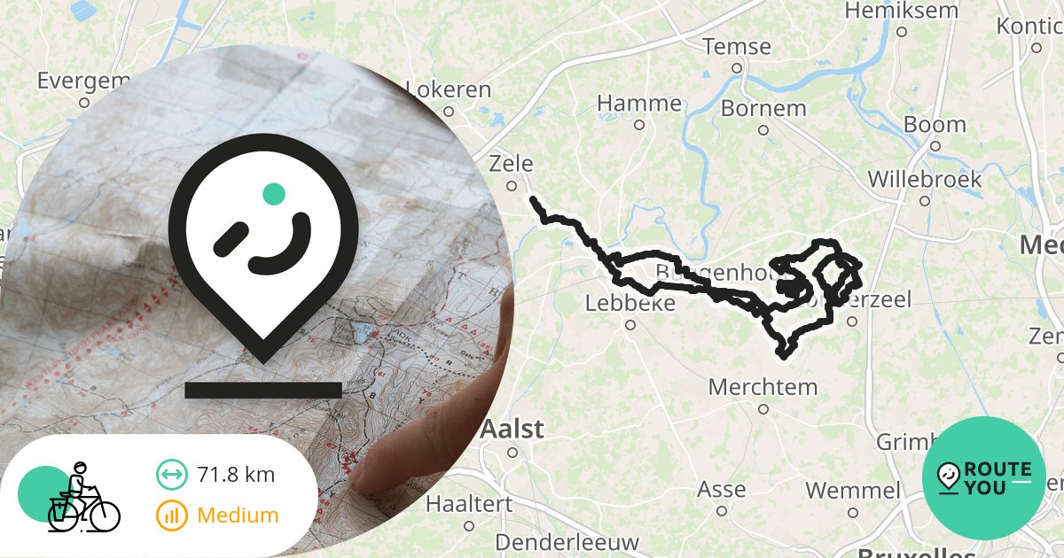 Houtekiet fietsroute G Walschap 72km - Fietsroute | RouteYou