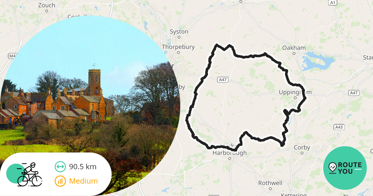 Marefield Junction with a cycling round trip Road bike route RouteYou