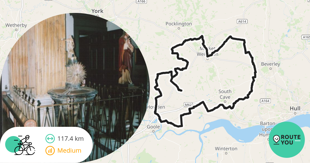 Train station Market Weighton railway station by bike Road bike route