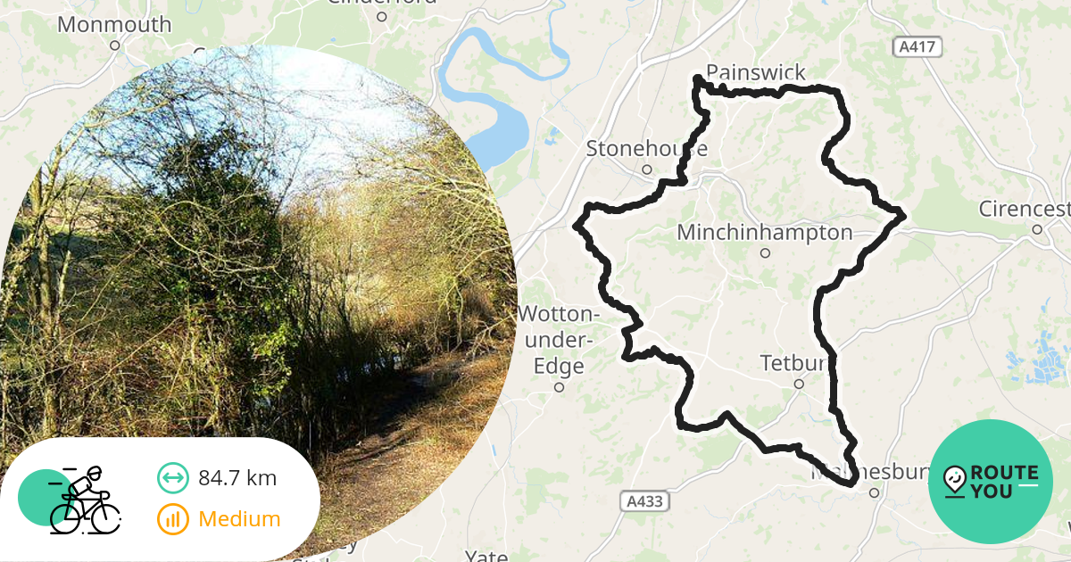 Cycling along train station Cashes Green Halt railway station Road