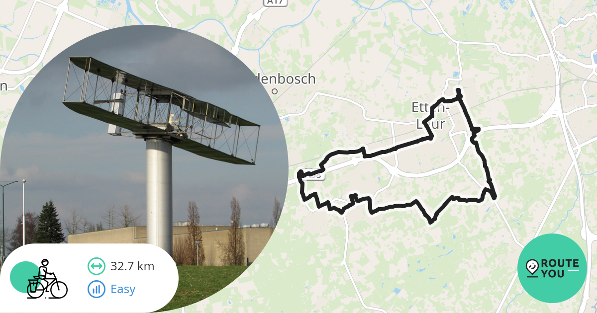 De eerste gemotoriseerde vlucht - Recreatieve fietsroute | RouteYou