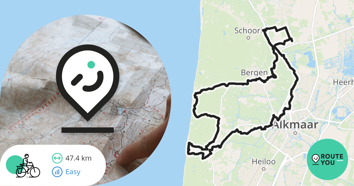 Egmond Aan Zee Recreatieve fietsroute RouteYou