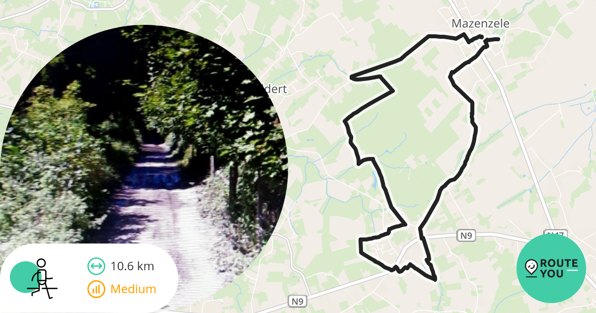 Mazenzele Wandelroute RouteYou