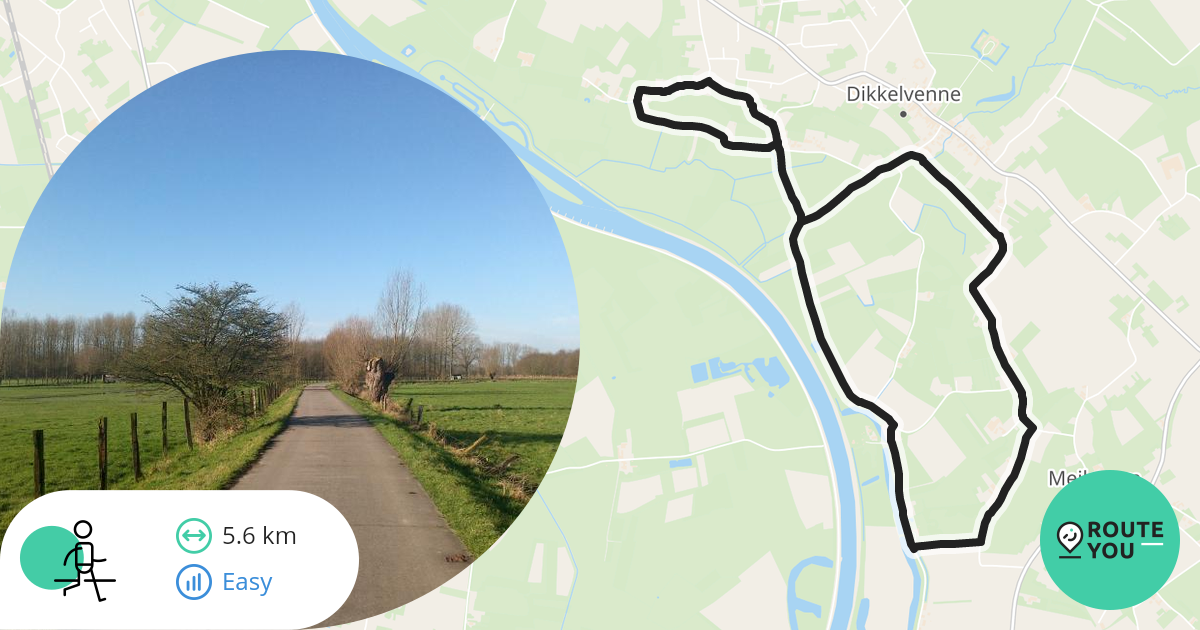 Zondagse Wandeling Dikkelvenne - Wandelroute | RouteYou