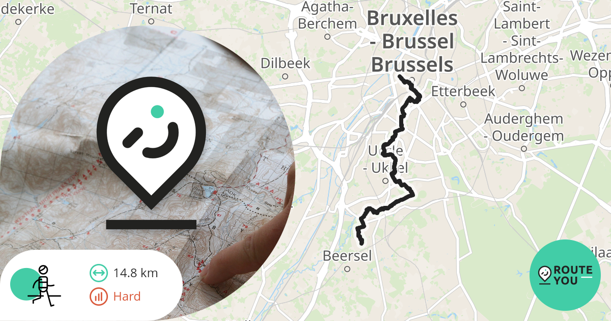 Snelle Route Naar Zuid-Brussel - Recreatieve Wandelroute | RouteYou