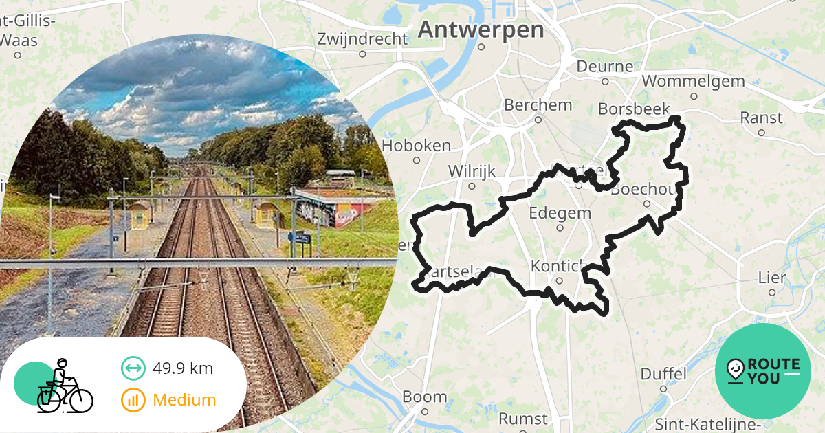 Forten en landschapspark ten zuiden van Antwerpen - Stadsfietsroute