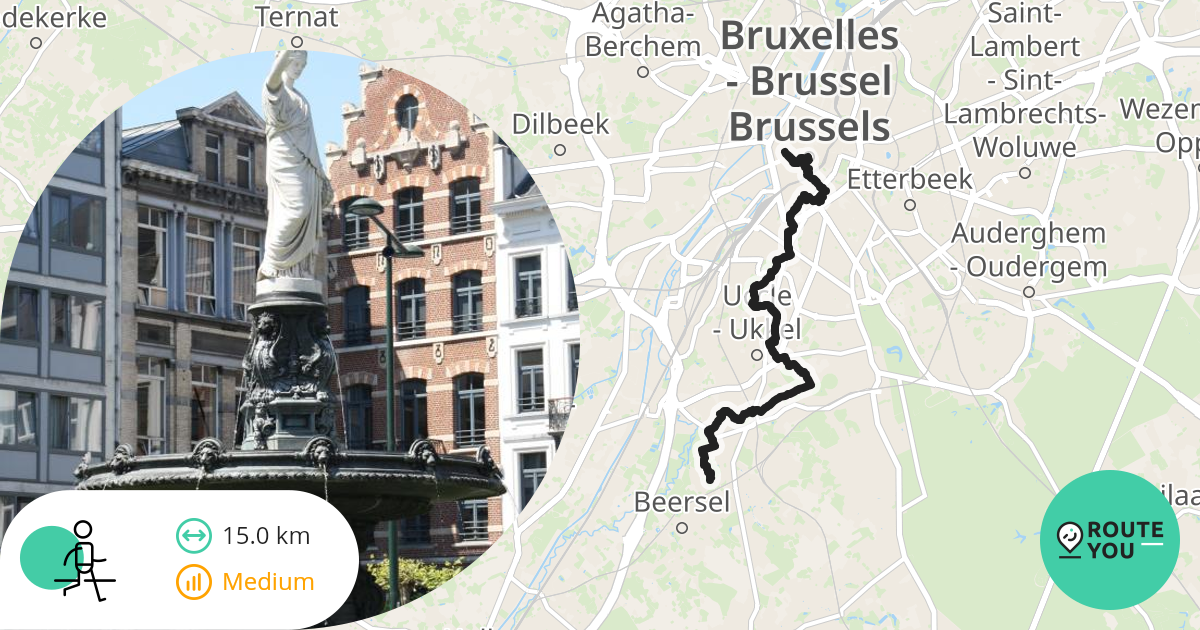 Route In Brussel - Wandelroute | RouteYou