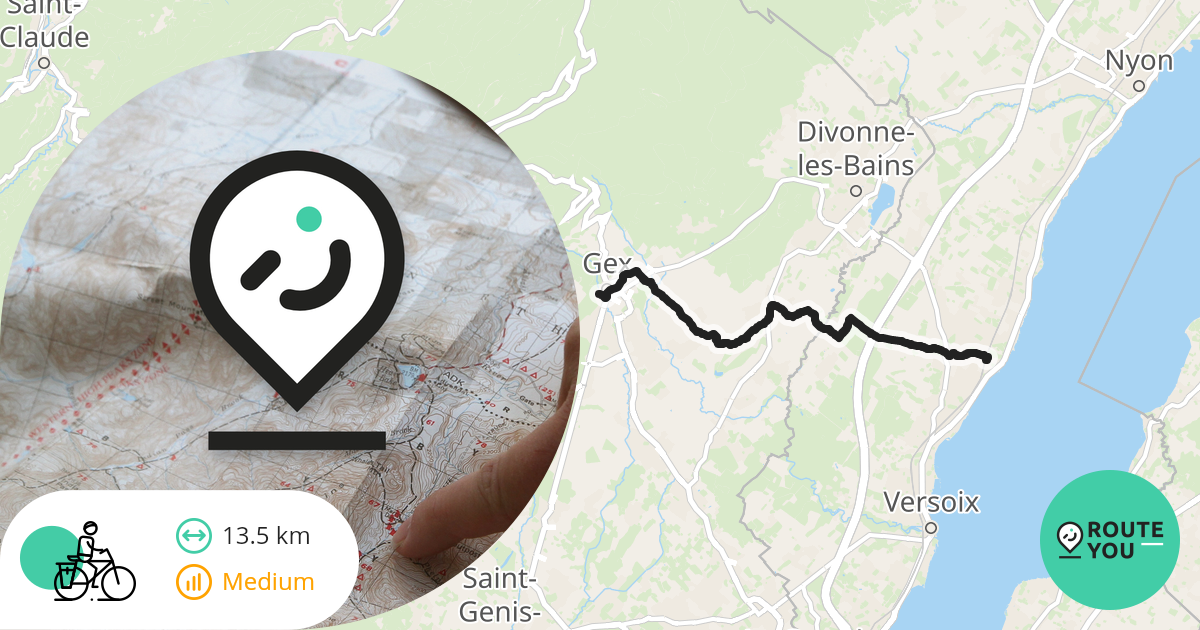 Gex Coppet Cycle route RouteYou - 5191157 En@2x