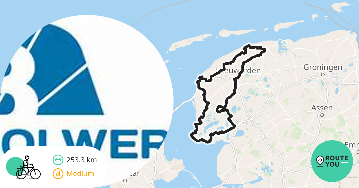 Elfstedenfietsroute - Recreatieve Fietsroute | RouteYou