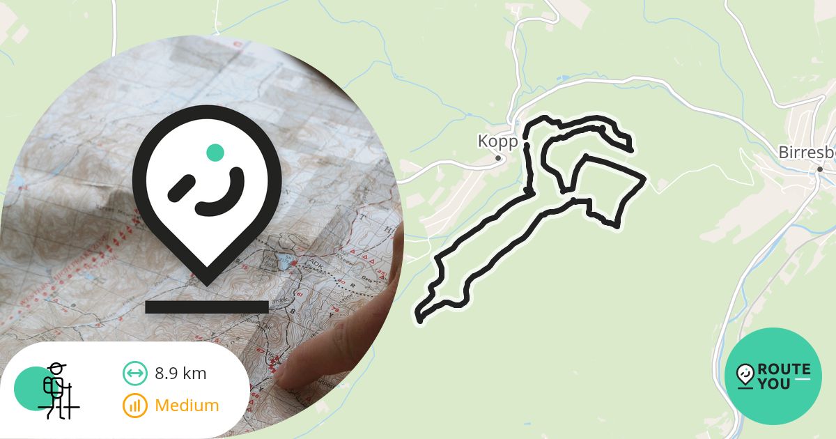 Kopp 1 - Hikingroute | RouteYou