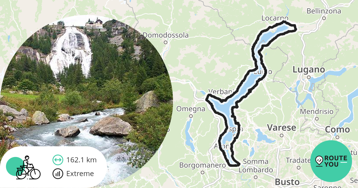 rondje lago maggiore - Fietsroute | RouteYou