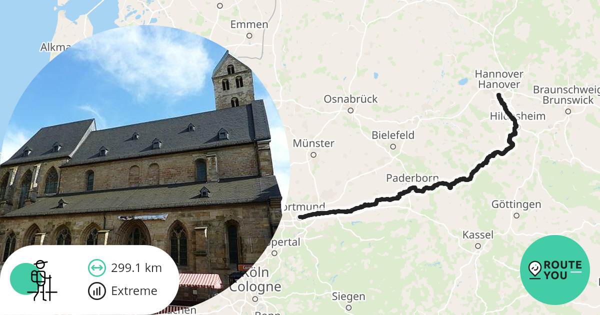 A3.2b Zu Fuß: Hannover - Dortmund - Hikingroute | RouteYou