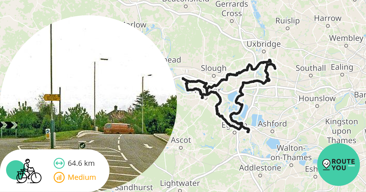 10k cycle route near me