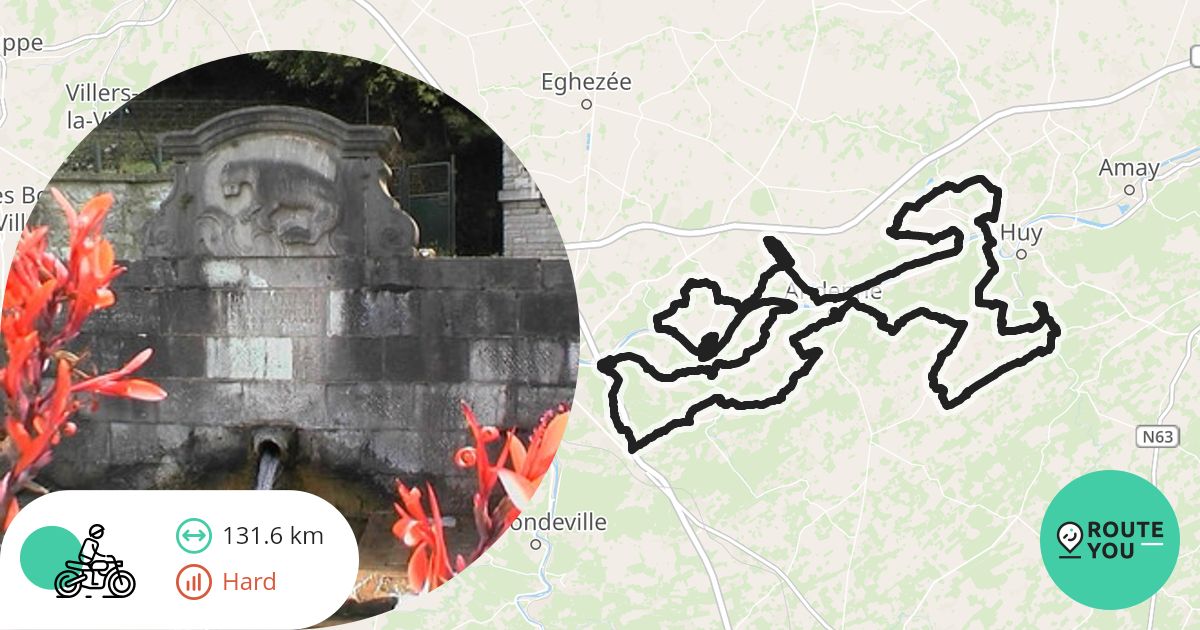 Belle Balade Belge: 150KM d'Andenne à Andene - Itinéraire à moto | RouteYou