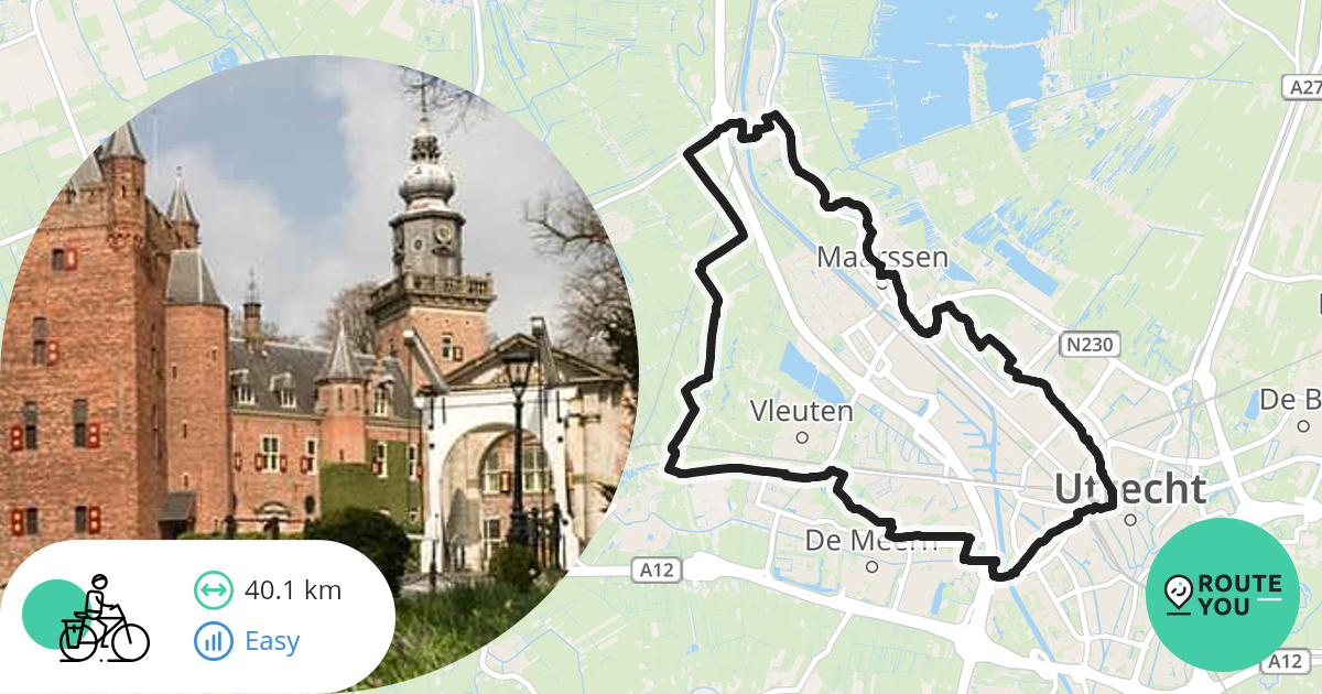 Route Kasteel De Haar Rondje Kasteel de Haar - Slot Zuylen - Recreatieve fietsroute | RouteYou