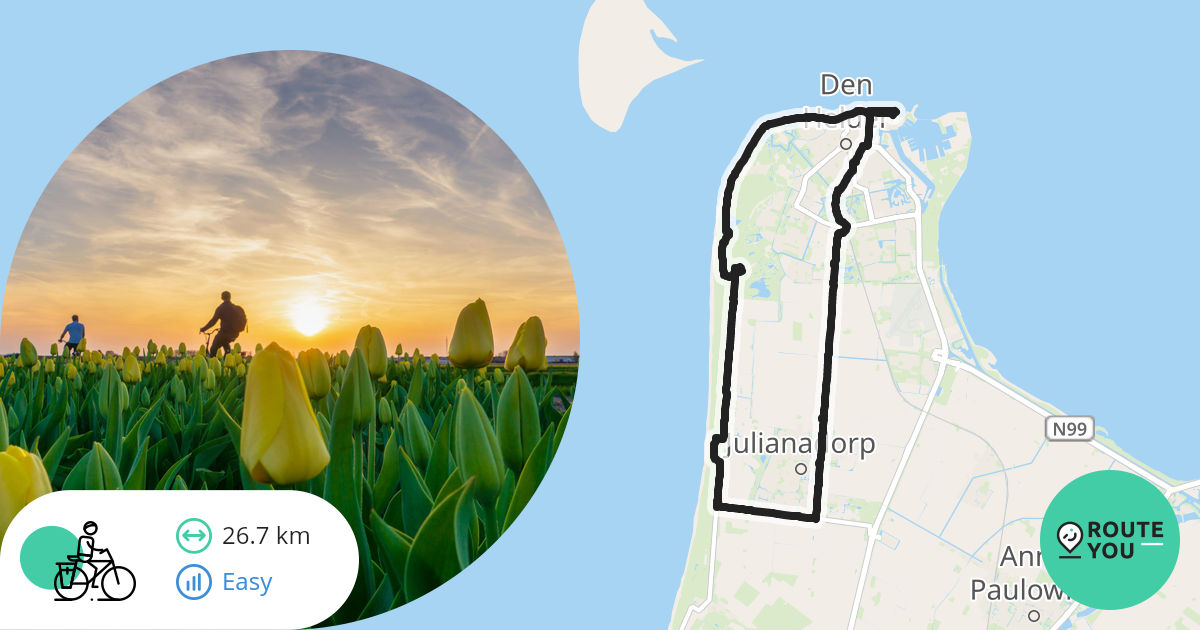 Den Helder naar de Tulpen - Recreatieve fietsroute | RouteYou