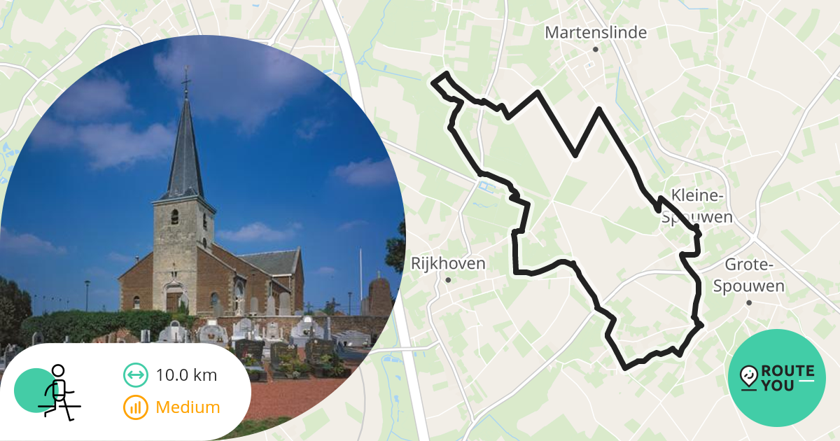 Alden Biesen tocht 10km Wandelroute RouteYou