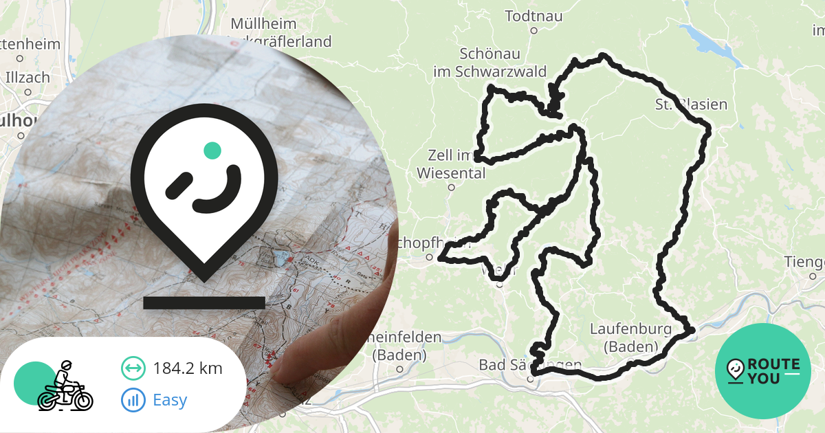 1000 bochten toer Motorroute RouteYou