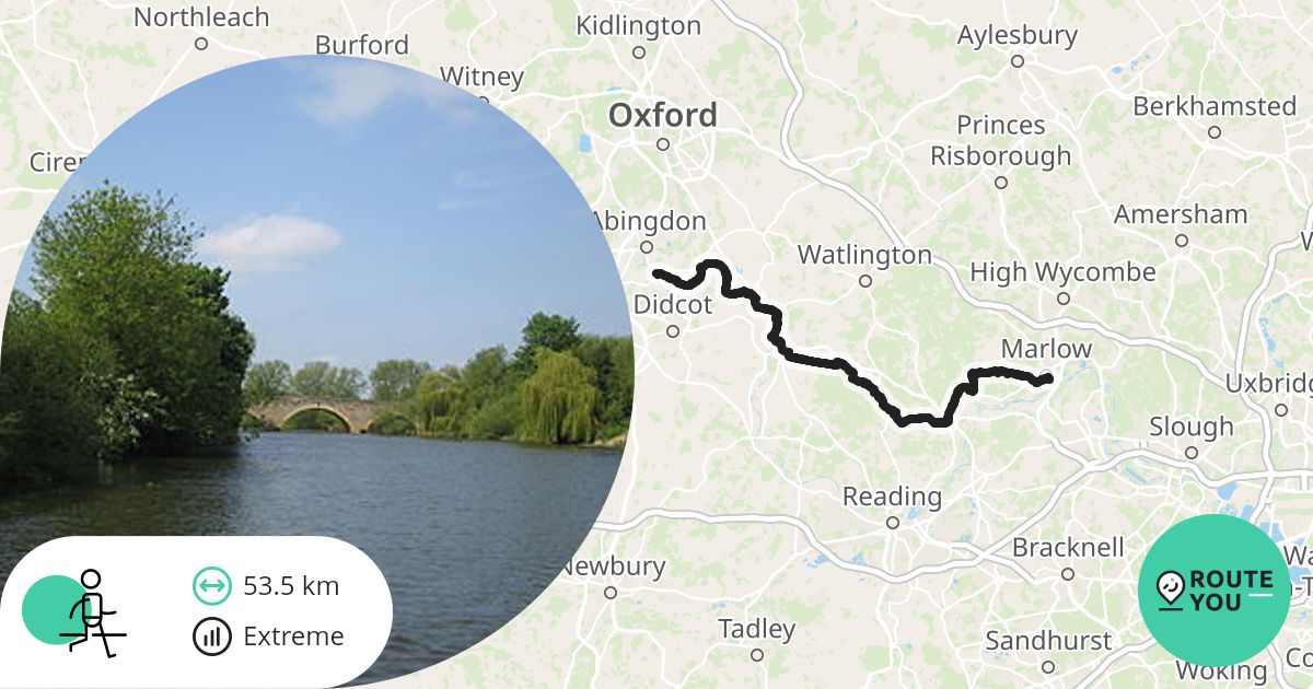 Sutton Loop Line Route Map Sutton Courtenay - Walking route | RouteYou