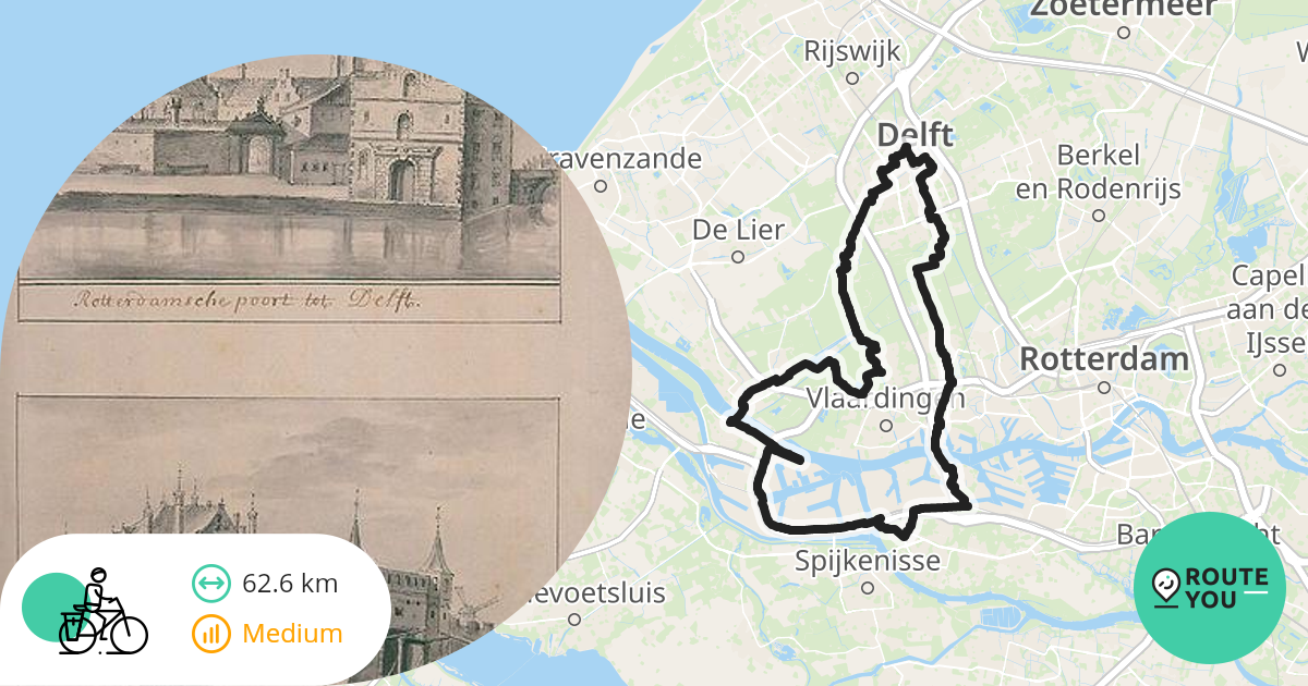 TRIPJE ROND DELFT - Recreatieve Fietsroute | RouteYou