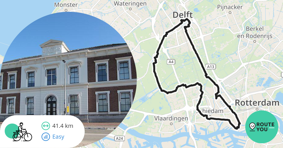Van Delft naar Delfshaven: fietsroute van Zuid Hollands Landschap
