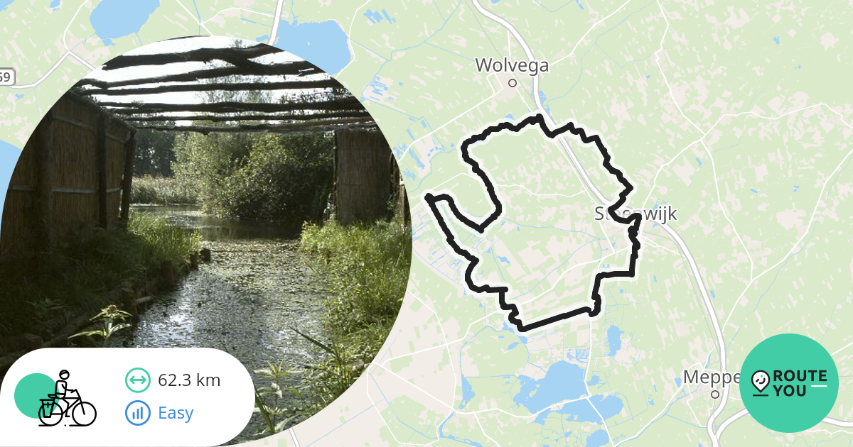 Giethoorn 63km - Recreatieve Fietsroute | RouteYou