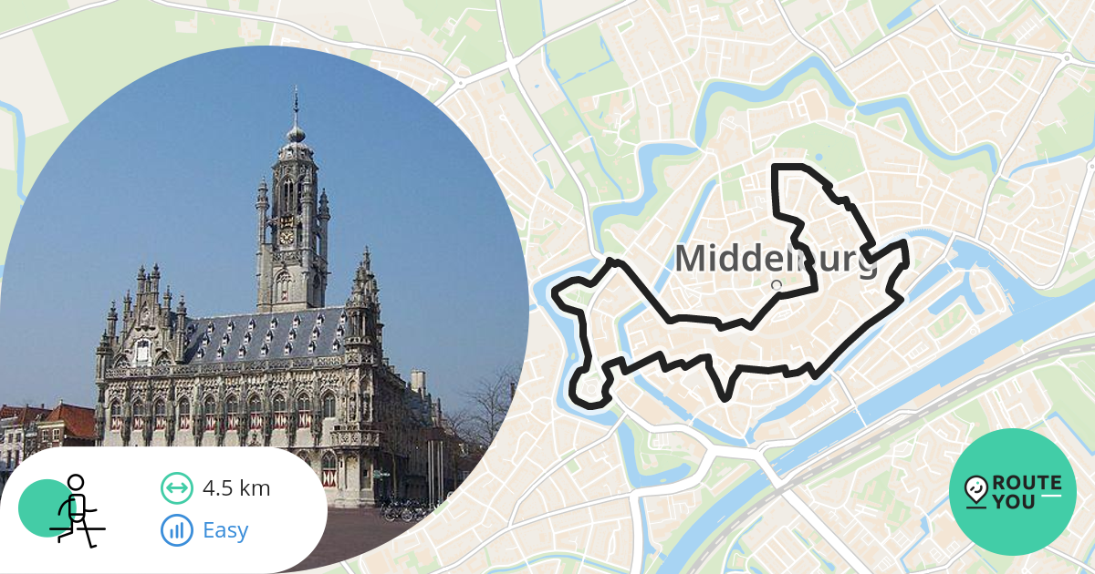 Middelburg stadswandeling - Wandelroute | RouteYou