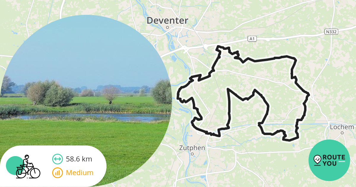 Fietsroute Land Van Lochem En Ravenswaarden - Recreatieve Fietsroute ...