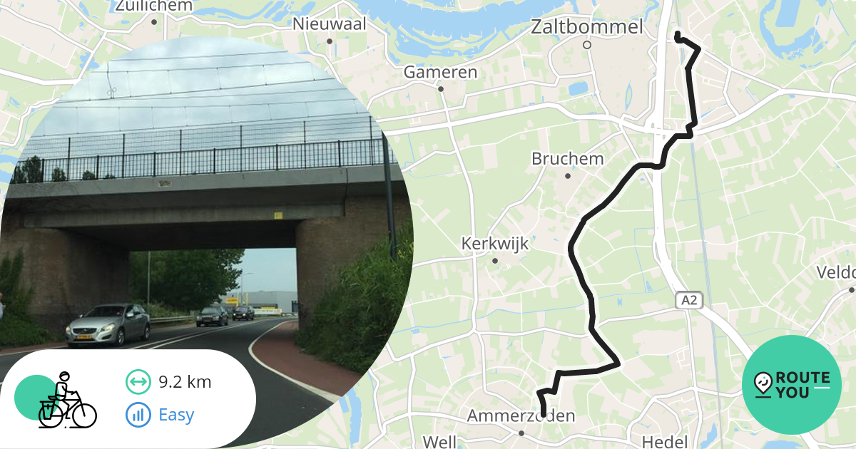 Zaltbommel Ammerzoden Recreatieve Fietsroute Routeyou