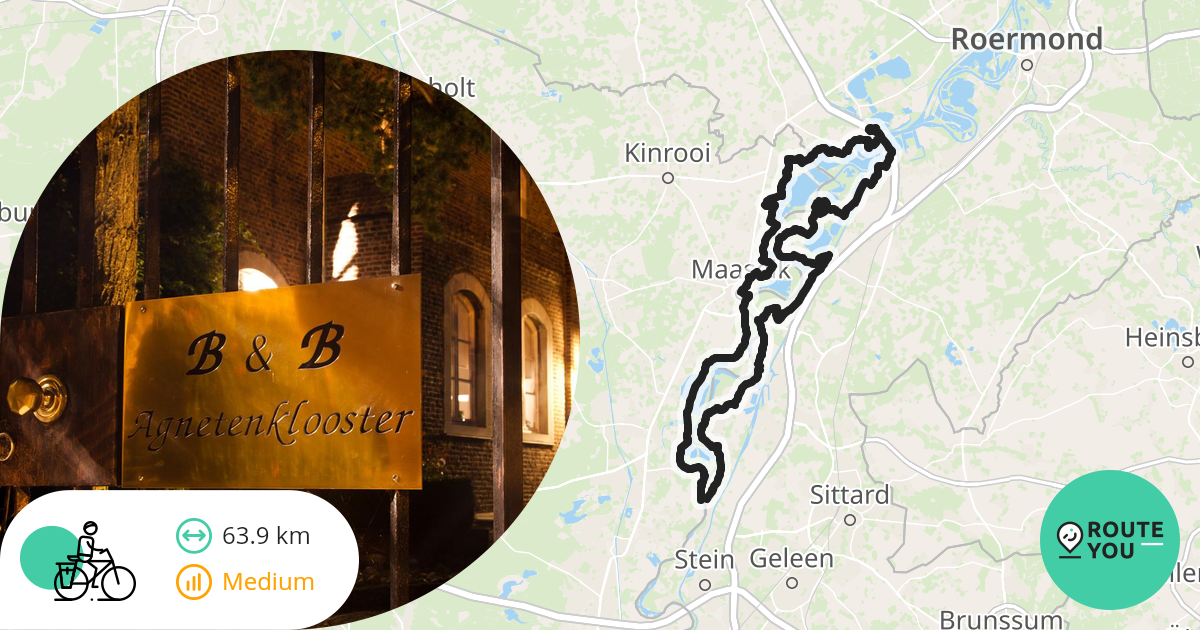 Grensoverschrijdend fietsen langs de Maas - Recreatieve fietsroute |  RouteYou