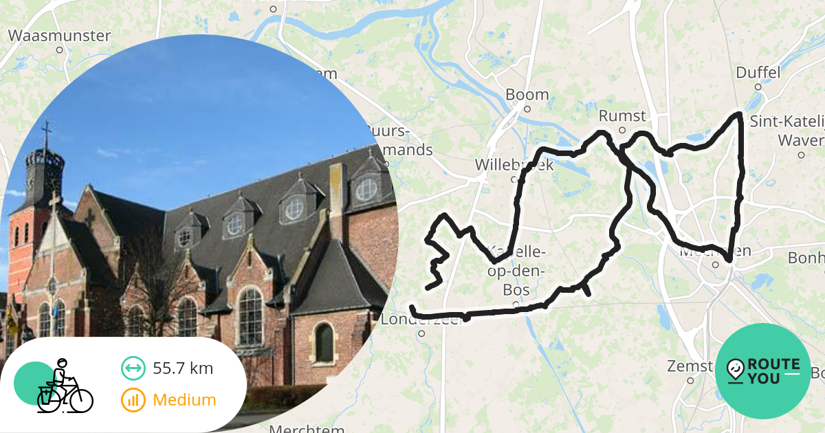 Londerzeel DUFFEL 56KM - Recreatieve fietsroute | RouteYou