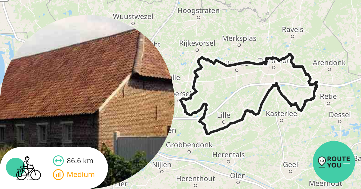 Zoersel - Recreatieve fietsroute | RouteYou