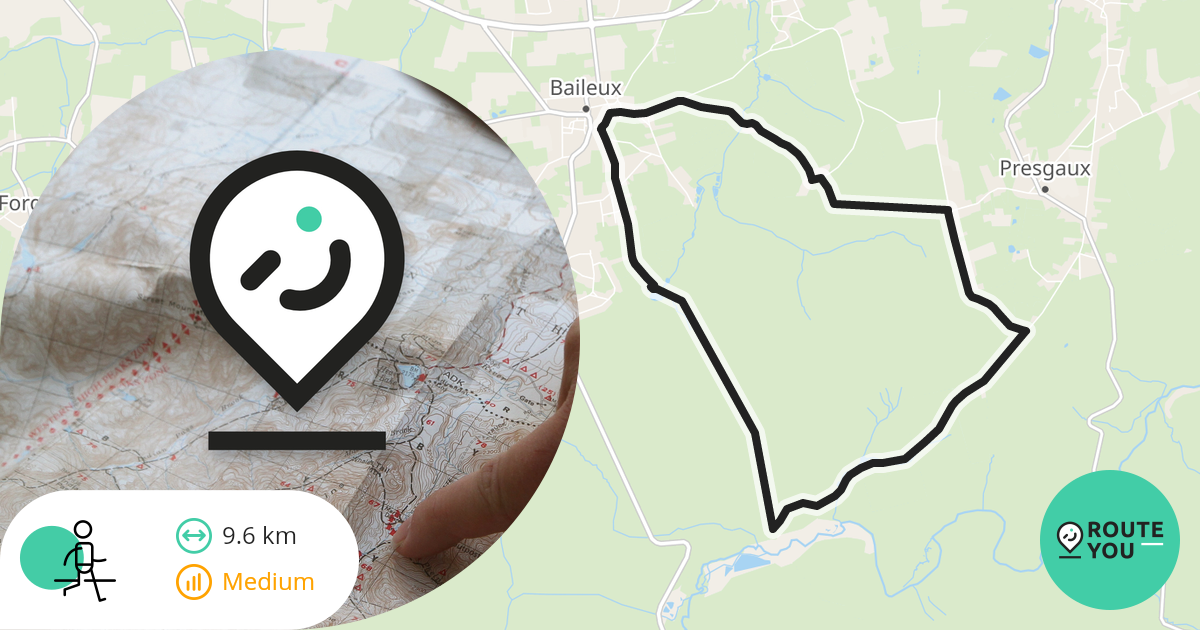 Baileux Promenade des grands bois Wandelroute RouteYou