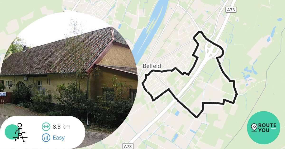 Belfeld en ruime omgeving - Wandelroute | RouteYou
